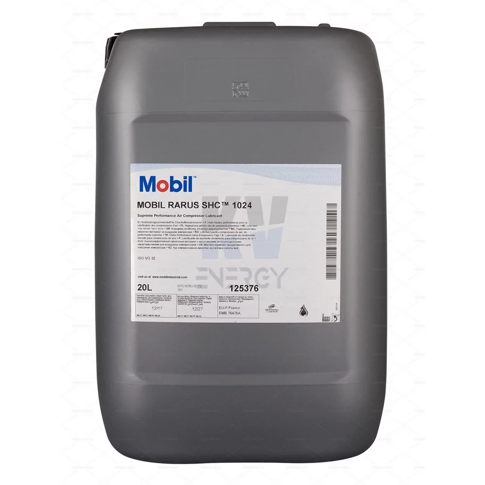 Компрессорное масло MOBIL RARUS SHC 1024- купить в компании КВ-ЭНЕРДЖИ